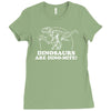 dinosaurs are dino mite Ladies Fitted T-Shirt
