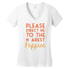 please direct me to the nearest puppies Women's V-Neck T-Shirt