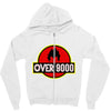 Over 9000 DBZ Vegeta Zipper Hoodie