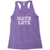 mathlete slogan Racerback Tank