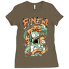 zombie (3) Ladies Fitted T-Shirt