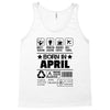 Born In April Tank Top