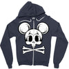 skull mickey 2 Zipper Hoodie