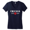 chicana Women's V-Neck T-Shirt