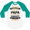 Super Cool Papa Of A Freaking Awesome Granddaughter 3/4 Sleeve Shirt