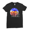 vote for pizza Ladies Fitted T-Shirt