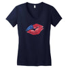 4th of July Lip Women's V-Neck T-Shirt
