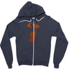 petunia Zipper Hoodie