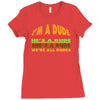 i'm a dude Ladies Fitted T-Shirt