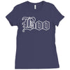 halloween boo Ladies Fitted T-Shirt
