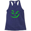 scary pumpkin halloween Racerback Tank