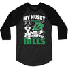 my husky is in charge! 3/4 Sleeve Shirt