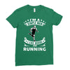 simple man running Ladies Fitted T-Shirt