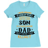 Super Cool Son Of A Freaking Awesome Dad Ladies Fitted T-Shirt