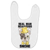 snoring gentleman Baby Bibs