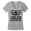 good morning Women's V-Neck T-Shirt
