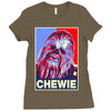 chewbacca poster, ideal gift or birthday present Ladies Fitted T-Shirt