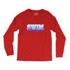 swim like a girl neon Long Sleeve Shirts