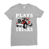 plays with trucks family matching Ladies Fitted T-Shirt