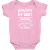 Dear Auntie, Thanks For Being My Aunt Infant Clothing