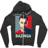 bazinga poster, ideal birthday gift or present Zipper Hoodie