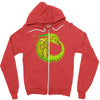 alien ouroboros Zipper Hoodie