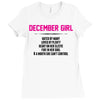 December Girl Hated By Many Ladies Fitted T-Shirt