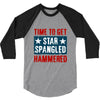 star spangled hammered 3/4 Sleeve Shirt