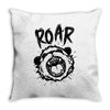 angry panda Throw Pillow