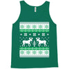 reindeer christmas ugly sweater Tank Top