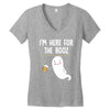 Im Here For The Booz Women's V-Neck T-Shirt