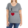 i dyslexia Ladies Curvy T-Shirt