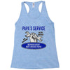 papa s service Racerback Tank