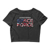 United States Space Force American Flag Crop Top