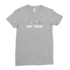 Cat Says Not Today Ladies Fitted T-Shirt