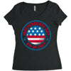 usa fourth of july Women's Triblend Scoop T-shirt