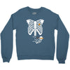 pregnant skeleton baby costume halloween maternity ninja ladies Crewneck Sweatshirt