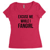 excuse me while i fangirl Women's Triblend Scoop T-shirt
