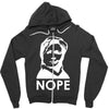 nope Zipper Hoodie