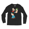 popeye spinach retro mens funny Long Sleeve Shirts