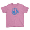 bass clef in blue Youth Tee