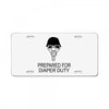 prepared for diaper License Plate