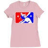yoda baseball  funny Ladies Fitted T-Shirt