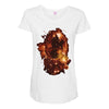 the fastest space ship Maternity Scoop Neck T-shirt