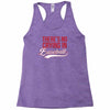there's no crying in baseball Racerback Tank