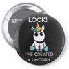 look i've created a unicorn Pin-back button