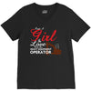 Just A Girl In Love With Her Heavy Equipment Operator V-Neck Tee