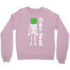 ciderhead cider drinking skeleton and apple Crewneck Sweatshirt