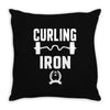 curling iron Throw Pillow