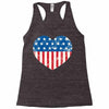 usa flag 2 Racerback Tank